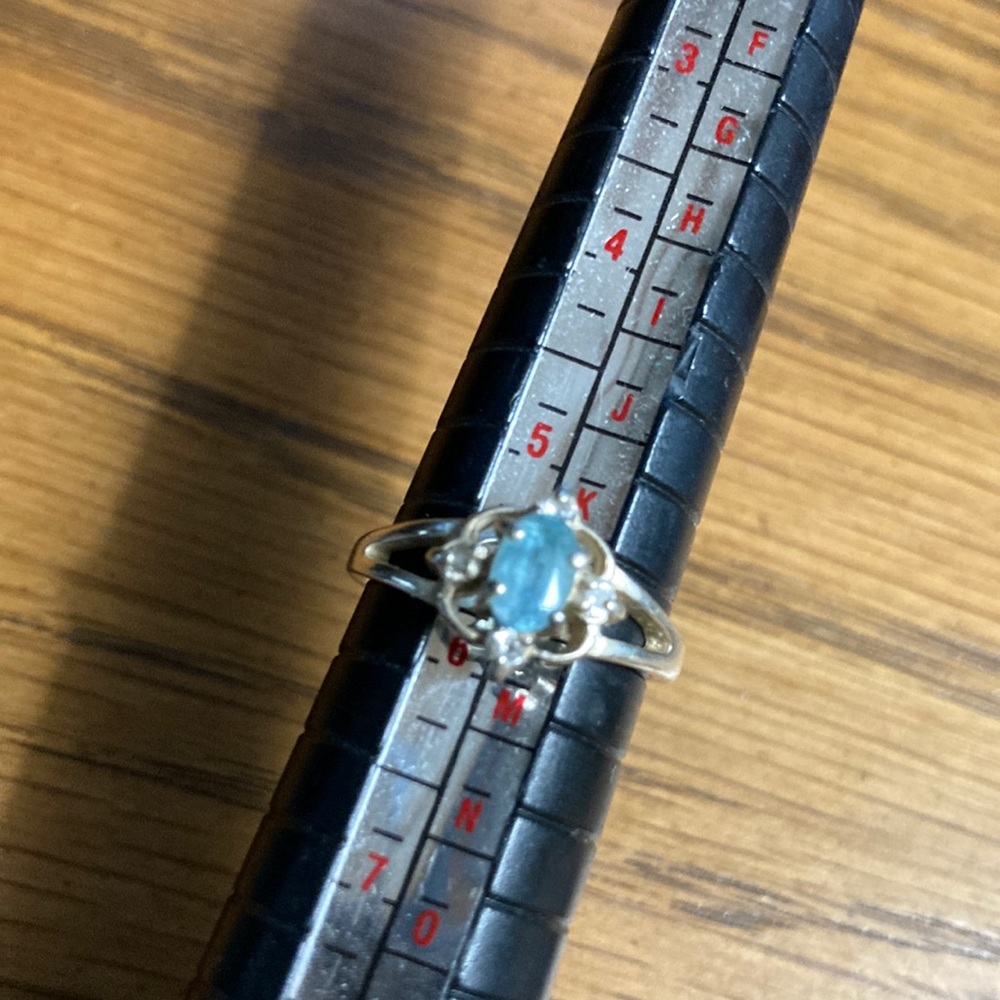 Sterling Aquamarine Birthstone Ring